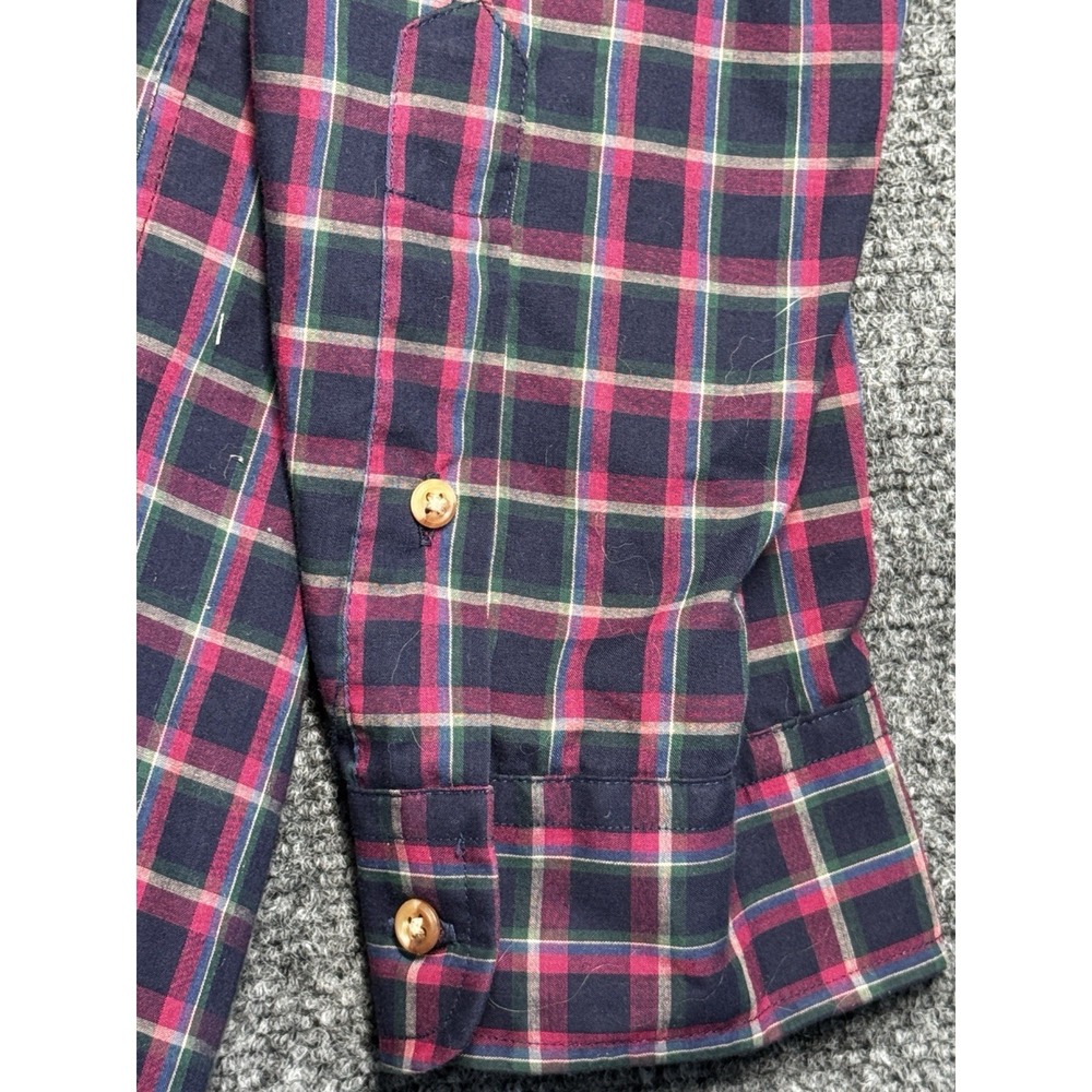 Enro Men's Plaid Button Up Shirt XL Tall Big & Tall Cotton Long Sleeve - Picture 6 of 7